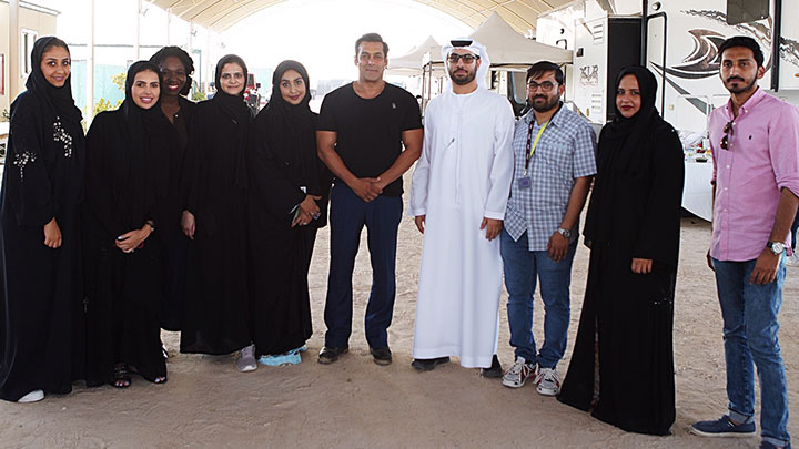 Salman Khan with twofour54 staff